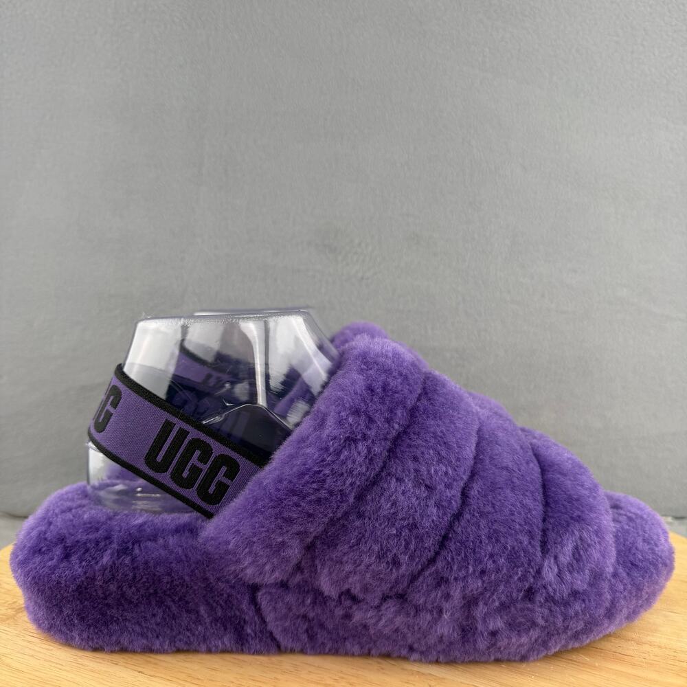 UGG Fluff Yeah Slides Purple Women’s 9 US - Picture 3 of 8